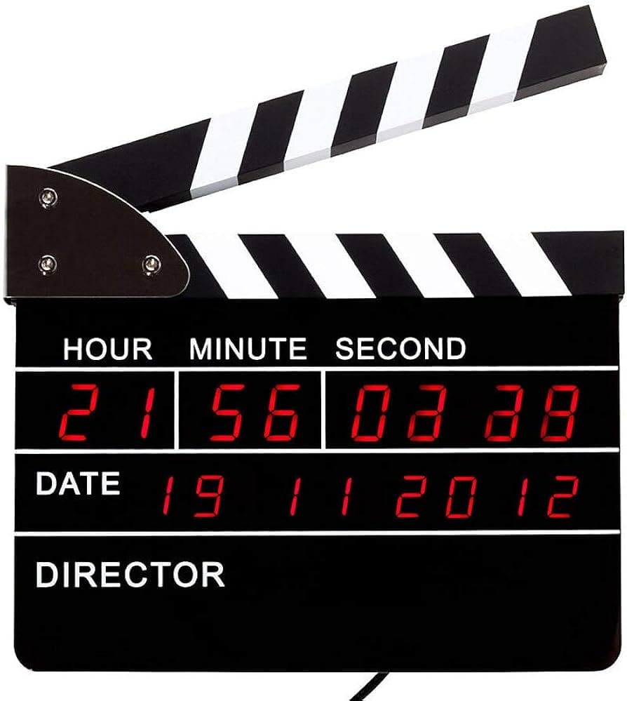 Filmklappe Digitale Timecode Uhr
